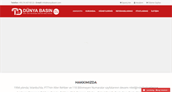 Desktop Screenshot of dunyabasin.com