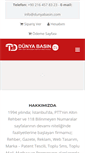 Mobile Screenshot of dunyabasin.com